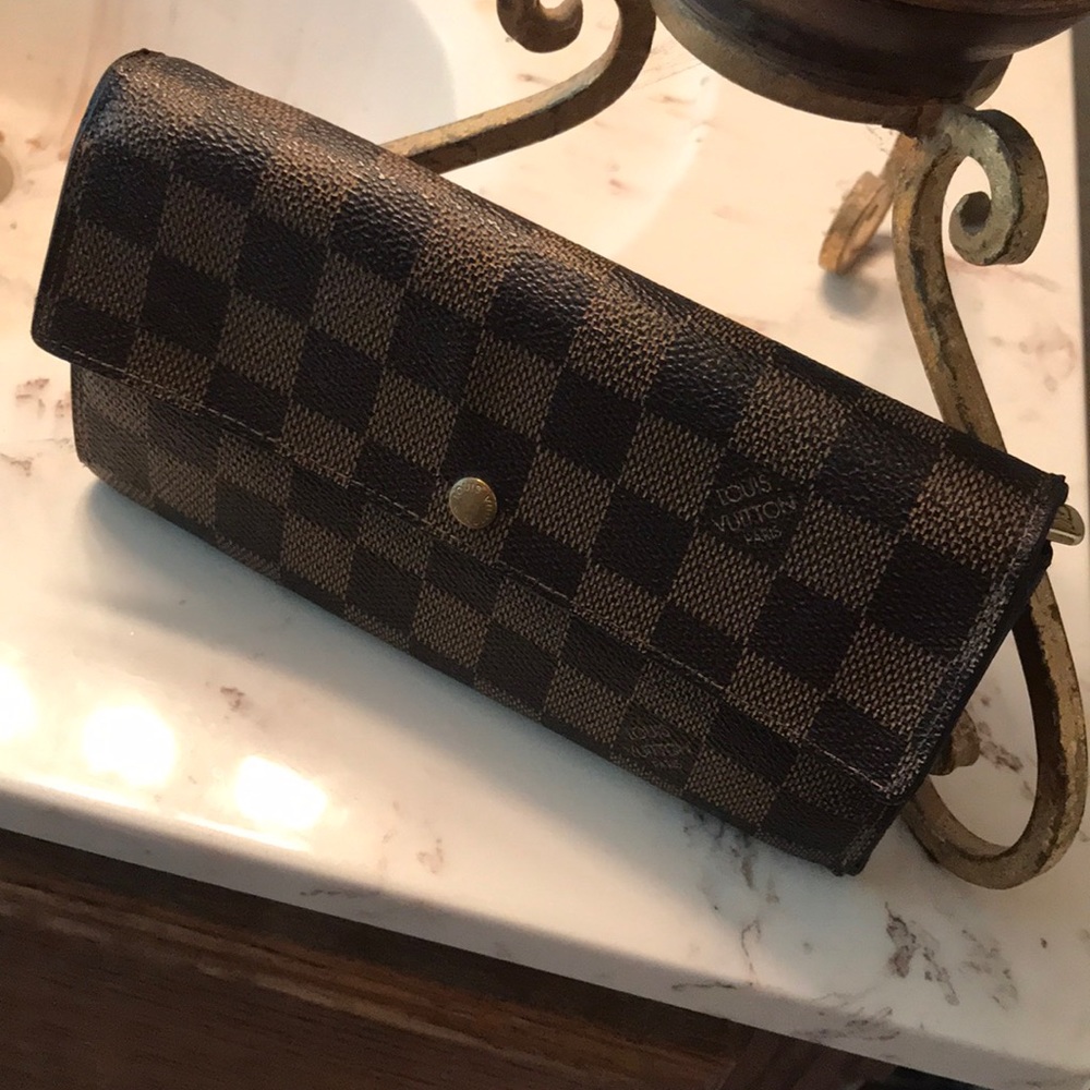 Louis Vuitton Vintage Damier Ebene Sarah Wallet